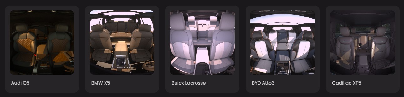 Sample of several cabins in Anyverse INCABIN web application